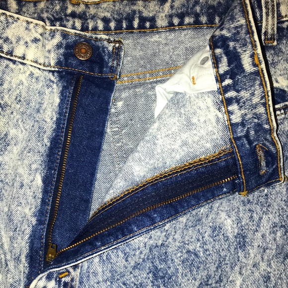 Vintage 90s Levi’s 550 Orange Tab Acid Wash Jeans / Made in USA / 38x32 - Picture 7 of 11